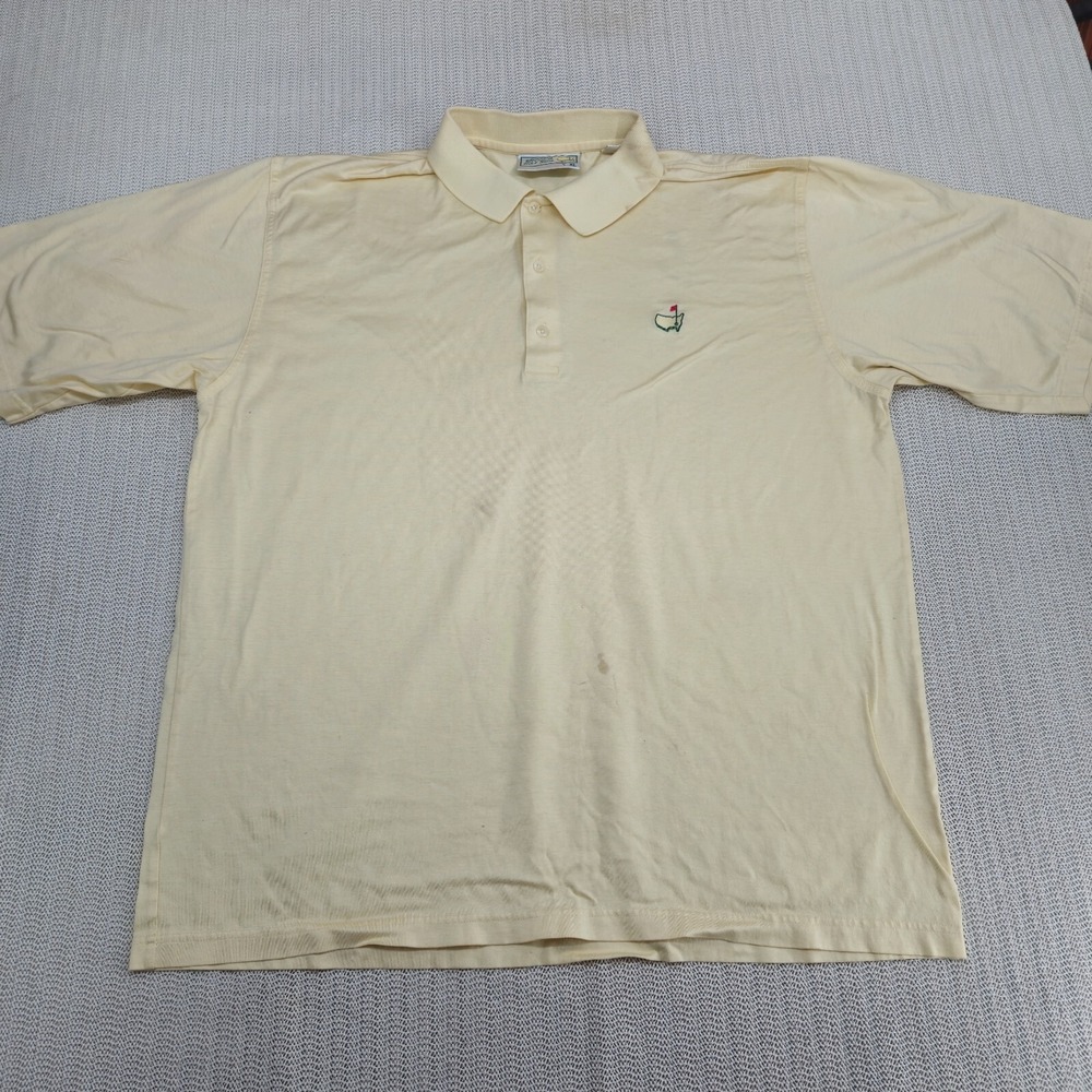 Augusta National Golf Shop Shirt Mens Extra Large Yellow The Masters Logo